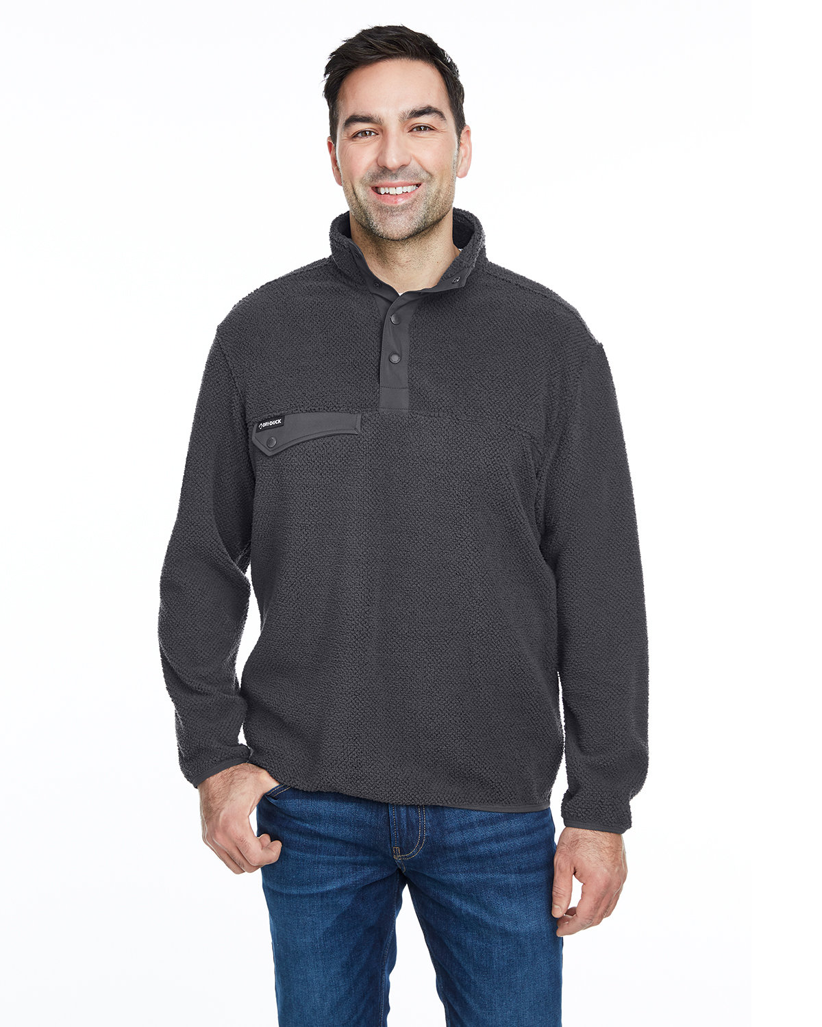 7355 Dri Duck Mens Brooks Sherpa Fleece Pullover