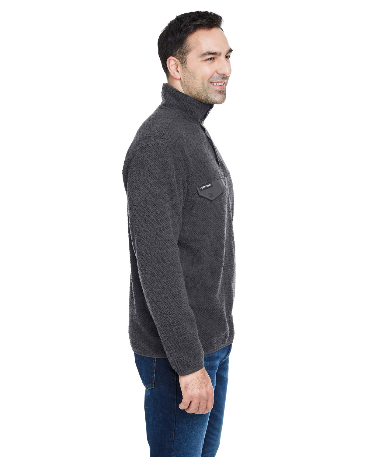 7355 Dri Duck Mens Brooks Sherpa Fleece Pullover - Siide Image