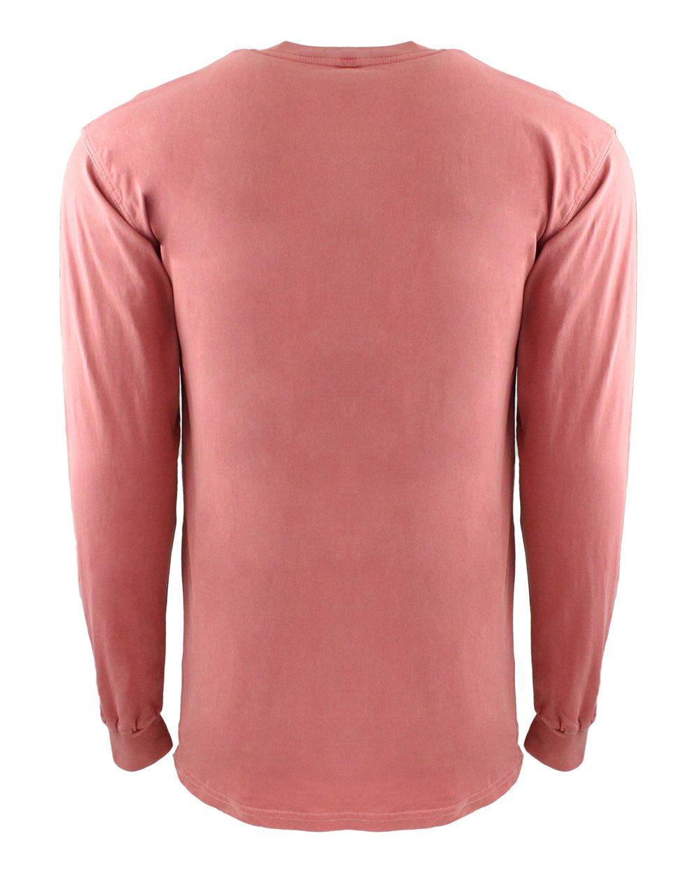 7451 Next Level Inspired Dye Long Sleeve Pocket Crew - Back Image