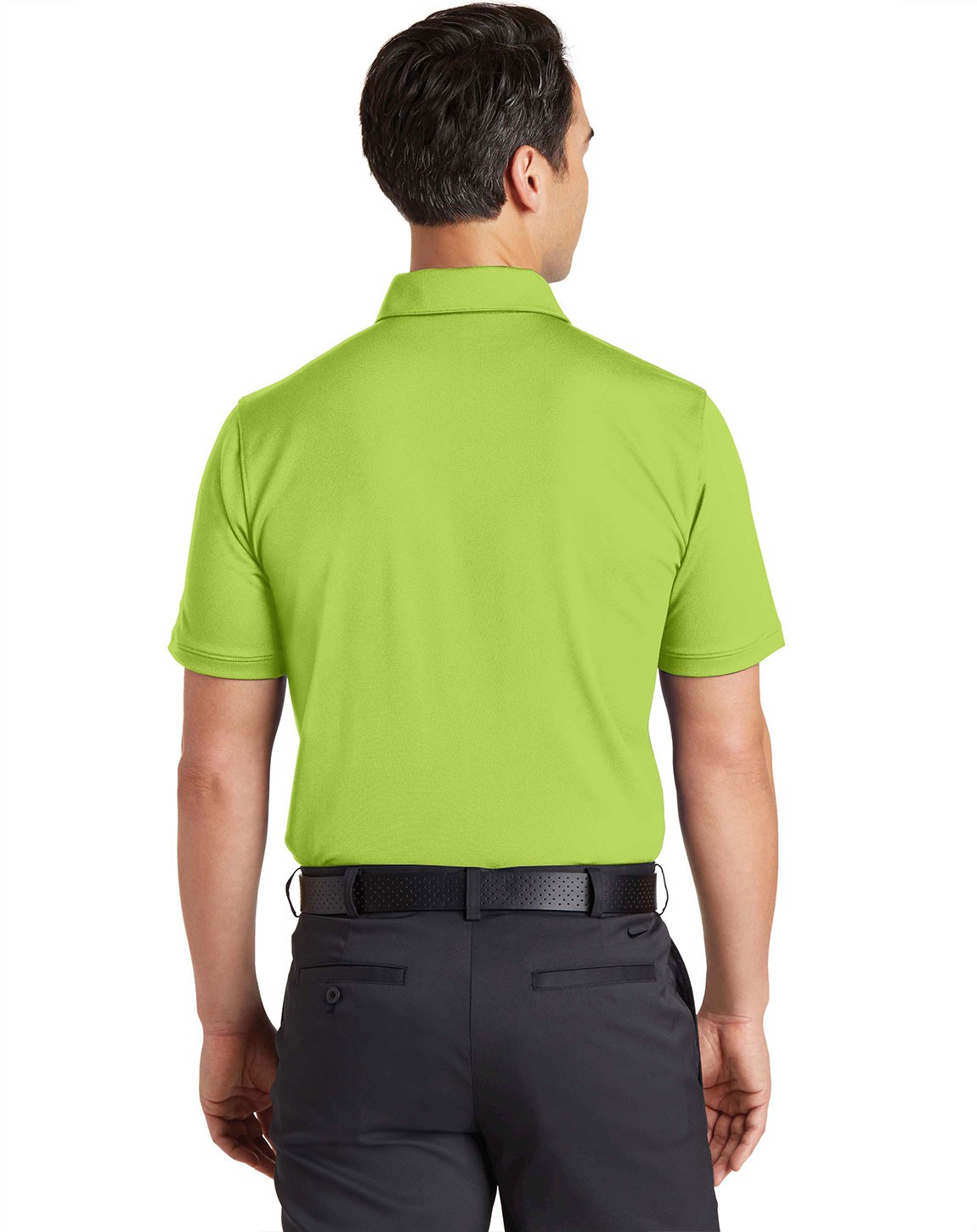 746099 Nike Dri-FIT Solid Icon Pique Modern Fit Polo. 746099 Nike Dri-FIT Solid Icon Pique Modern Fit Polo. - Back Image