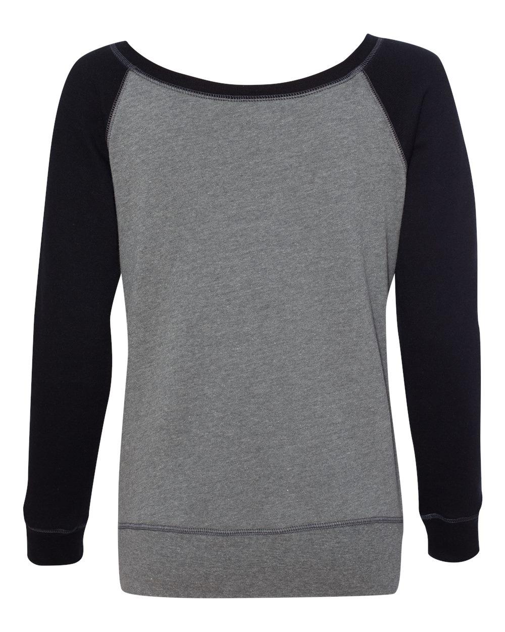 7501 Bella + Canvas Women’s Sponge Fleece Wide Neck Sweatshirt - Back Image