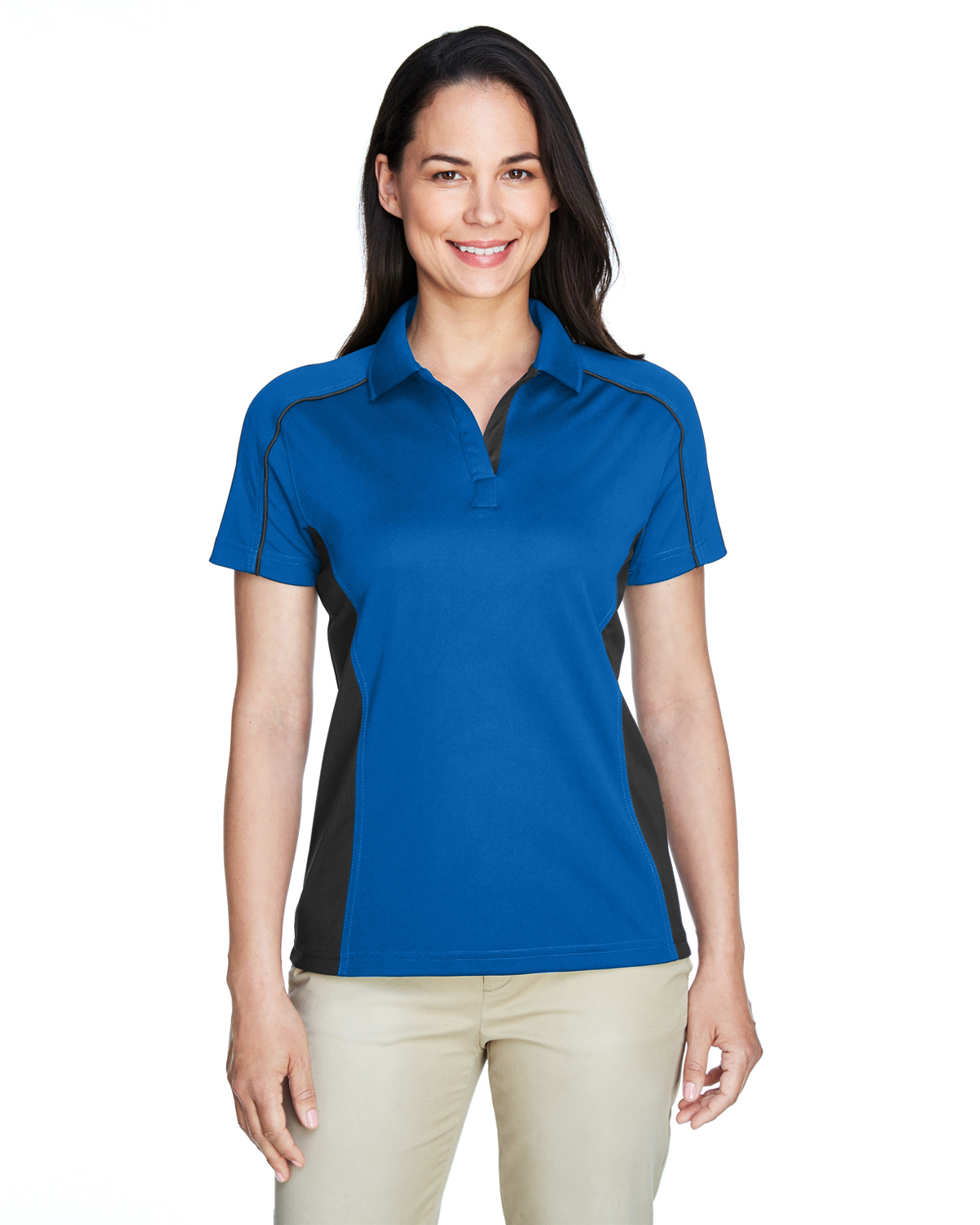 75113 Extreme Ladies Eperformance Fuse Snag Protection Plus Colorblock Polo Zoom Image