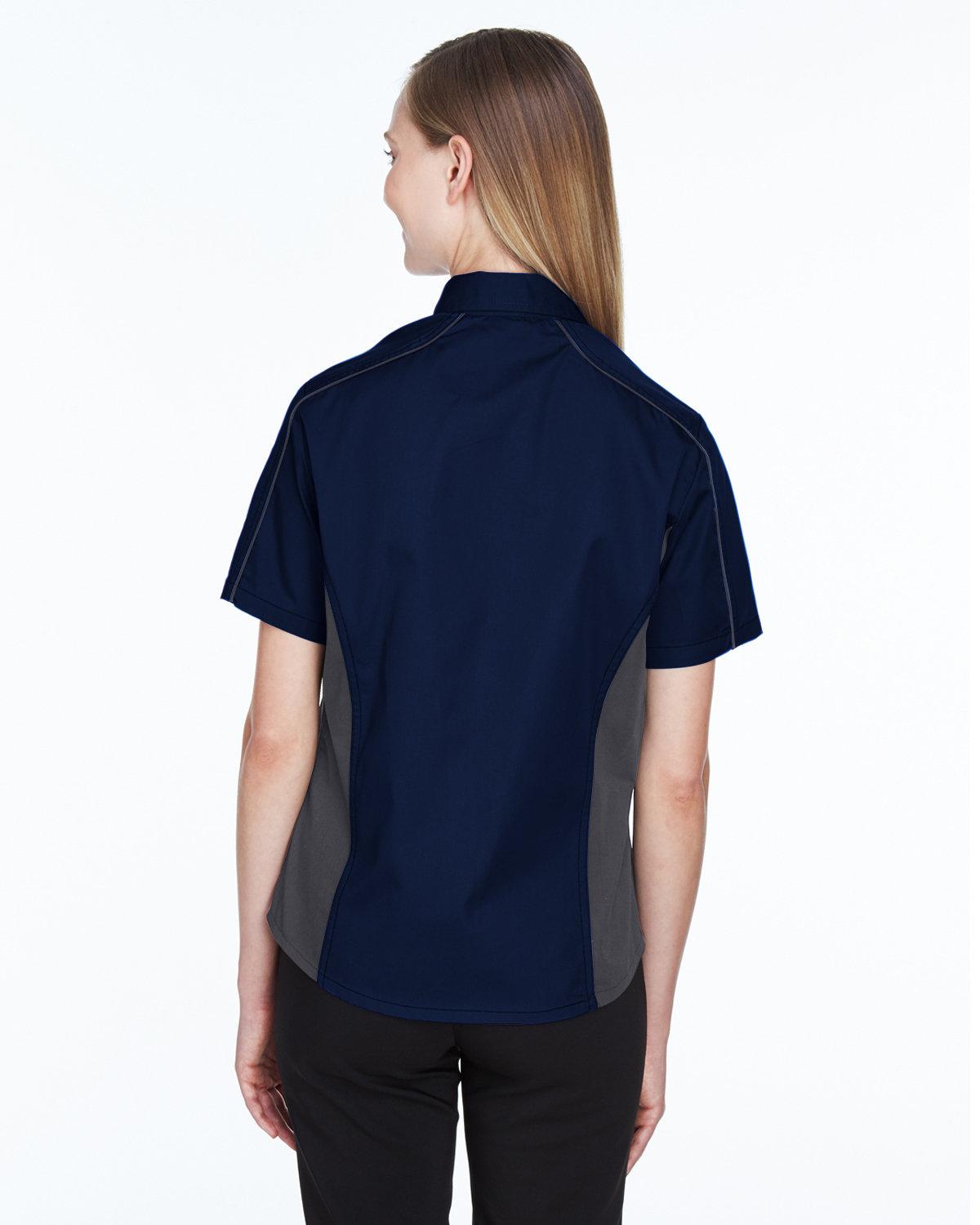 77042 North End Ladies Fuse Colorblock Twill Shirt - Back Image