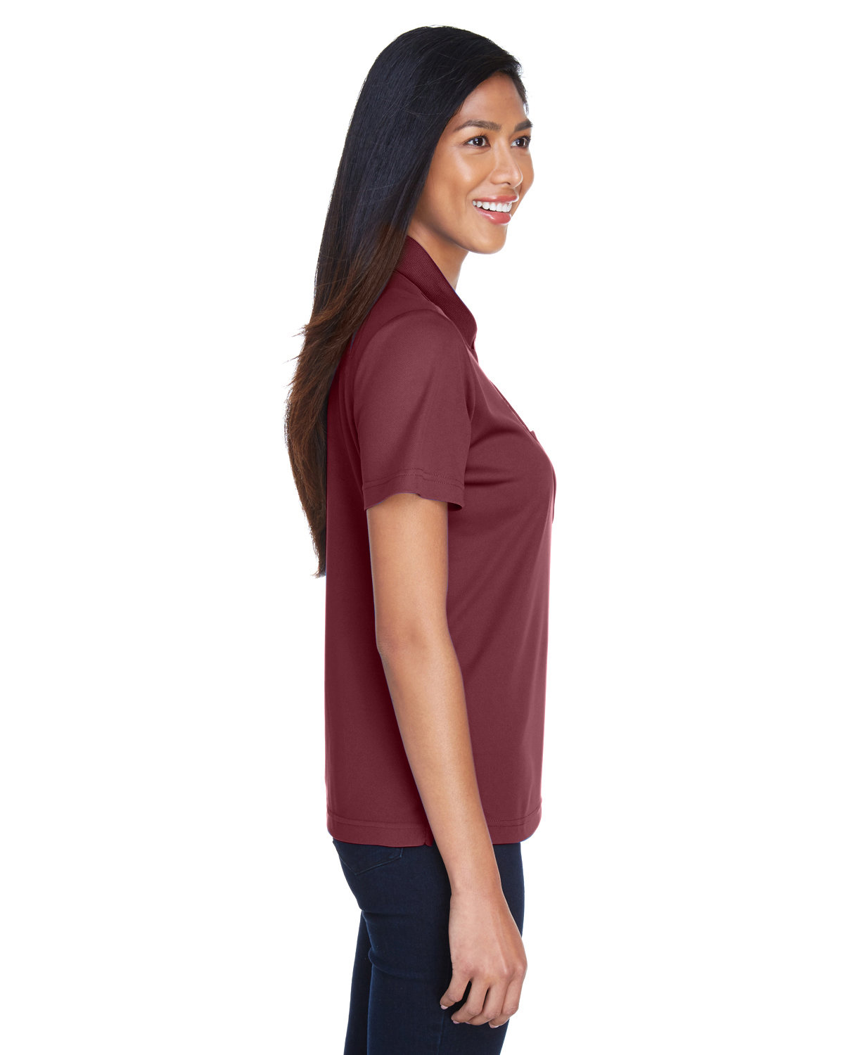 78181P Core 365 Ladies Origin Performance Piqué Polo with Pocket - Siide Image