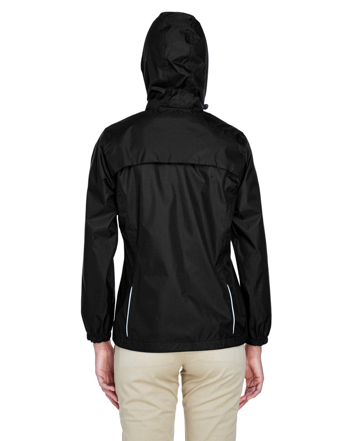 78185 Core 365 Ladies Climate Seam-Sealed Lightweight Variegated Ripstop Jacket - Back Image