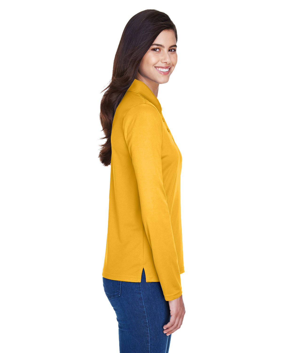 78192 Core 365 Ladies Pinnacle Performance Long-Sleeve Piqué Polo - Siide Image