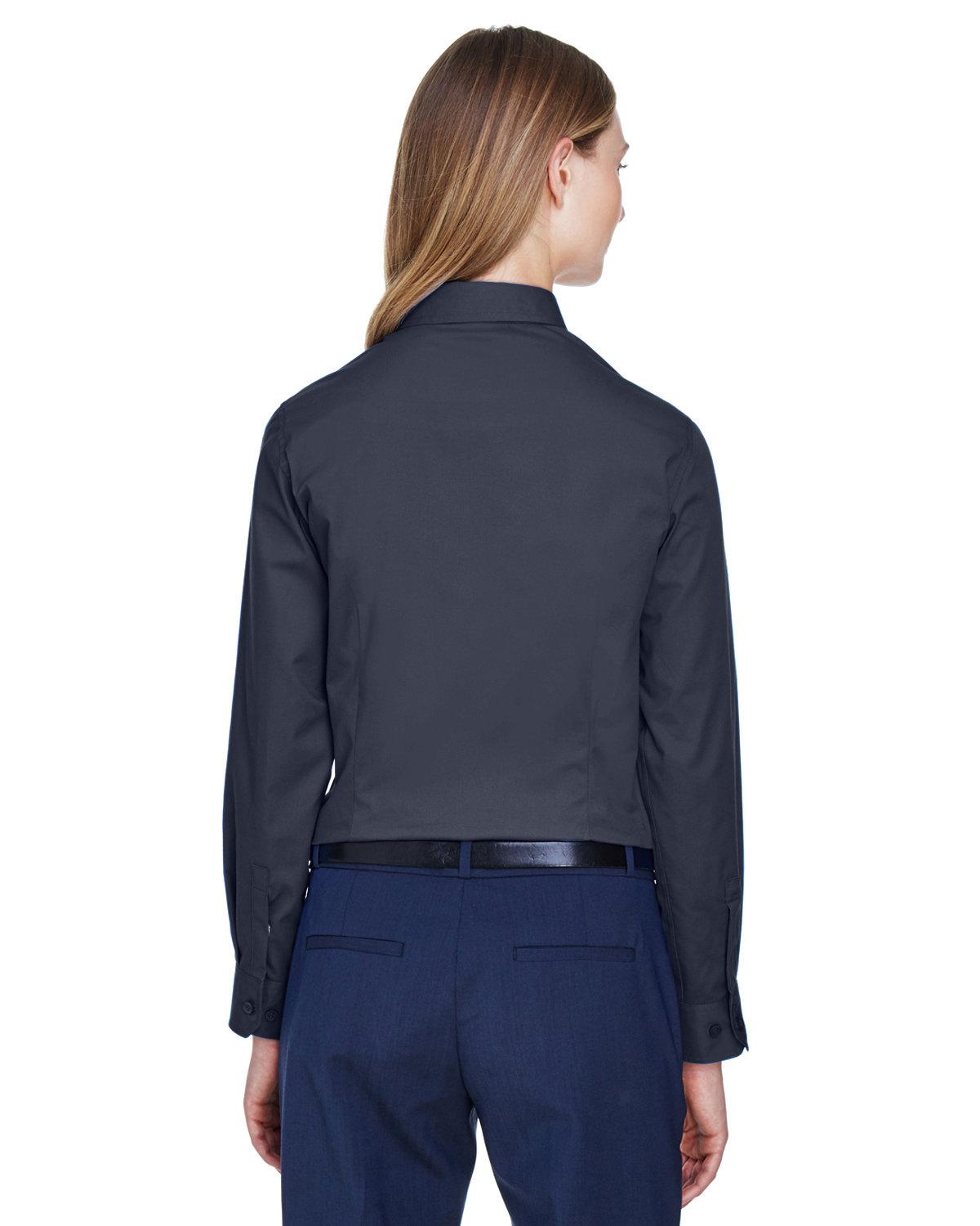 78193 Core 365 Ladies Operate Long-Sleeve Twill Shirt - Back Image