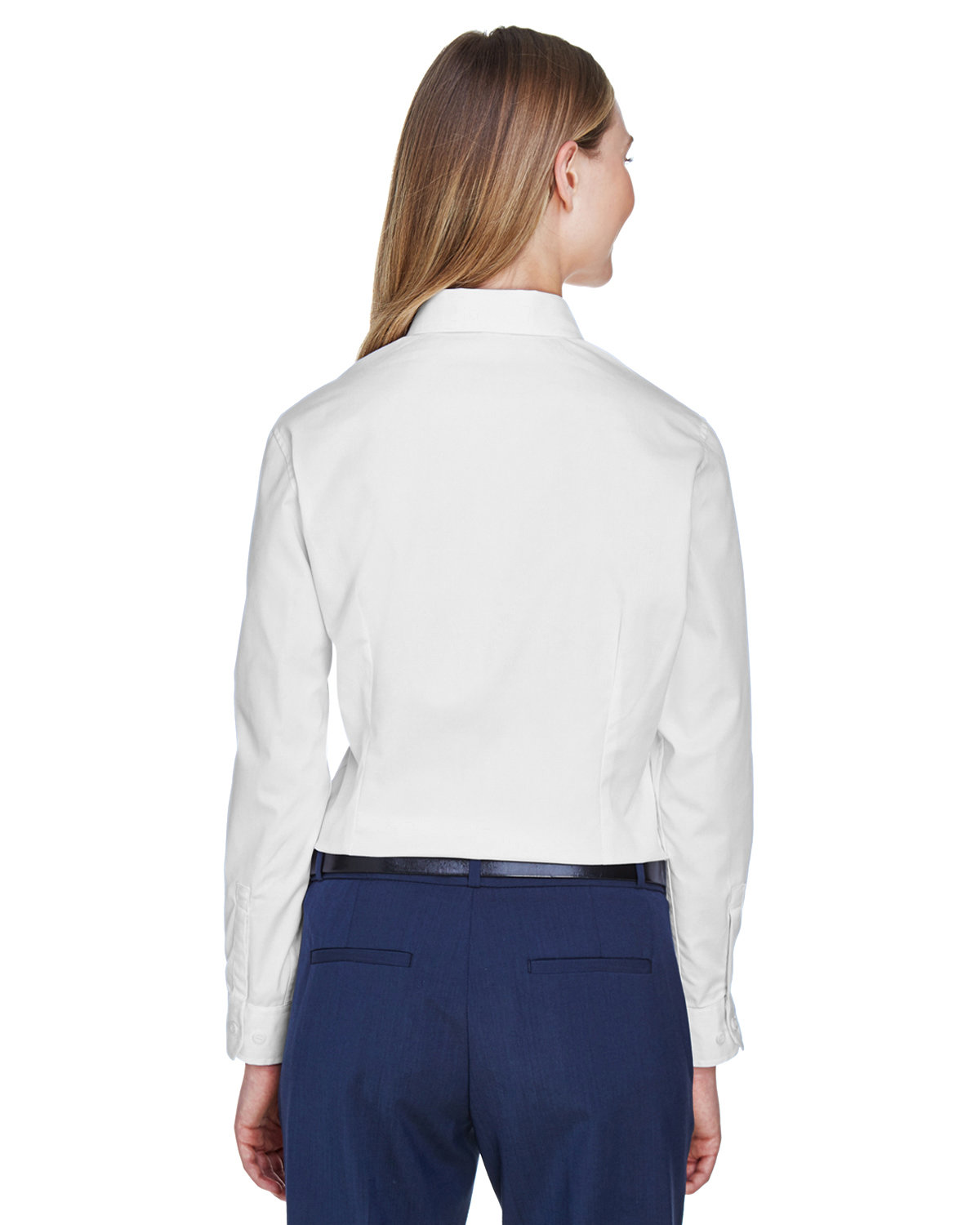 78193 Core 365 Ladies Operate Long-Sleeve Twill Shirt - Back Image