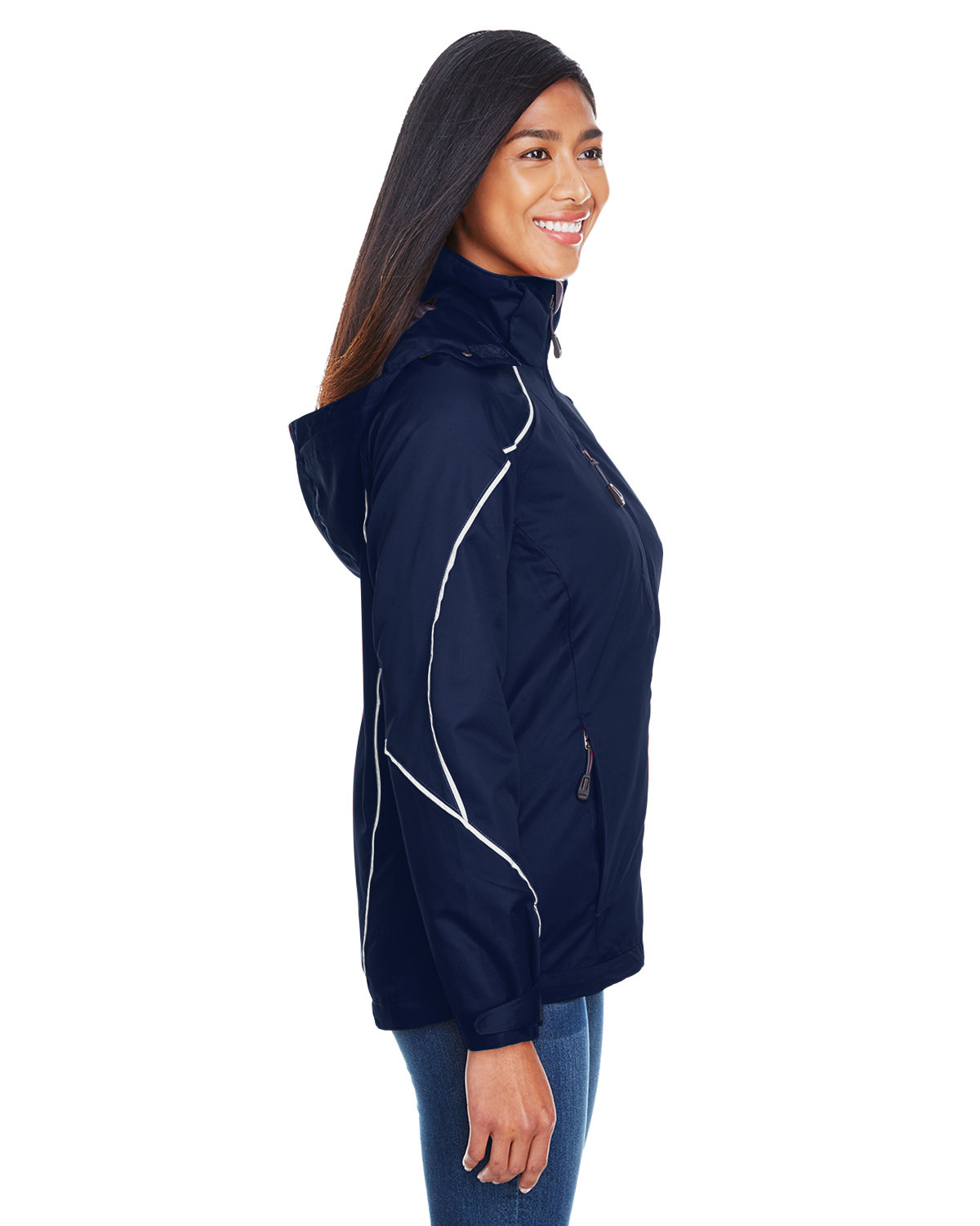 78196 North End Ladies Angle 3-in-1 Jacket with Bonded Fleece Liner - Siide Image
