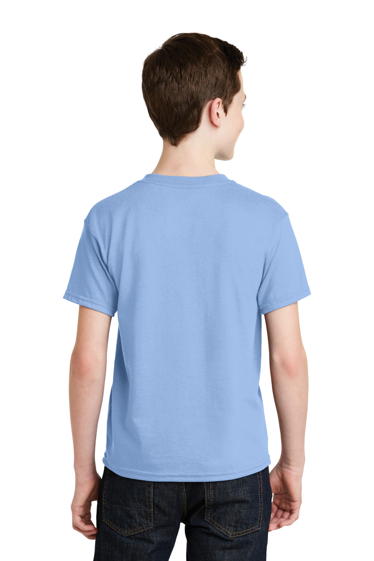 8000B Gildan - Youth DryBlend 50 Cotton/50 Poly T-Shirt. - Back Image