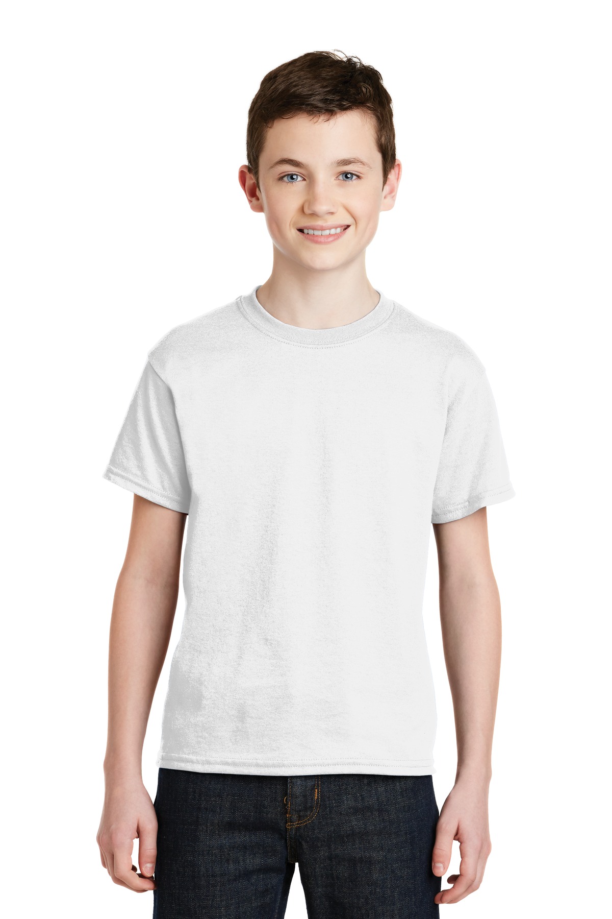 8000B Gildan - Youth DryBlend 50 Cotton/50 Poly T-Shirt.