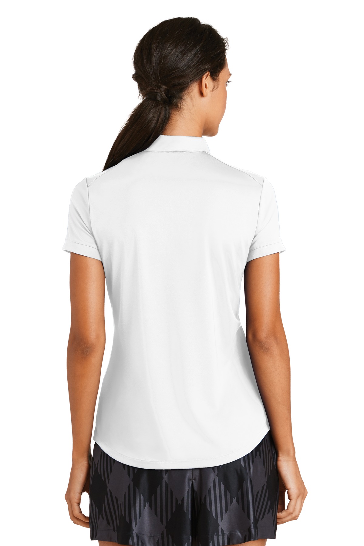 811807 Nike Ladies Dri-FIT Players Modern Fit Polo. - Back Image