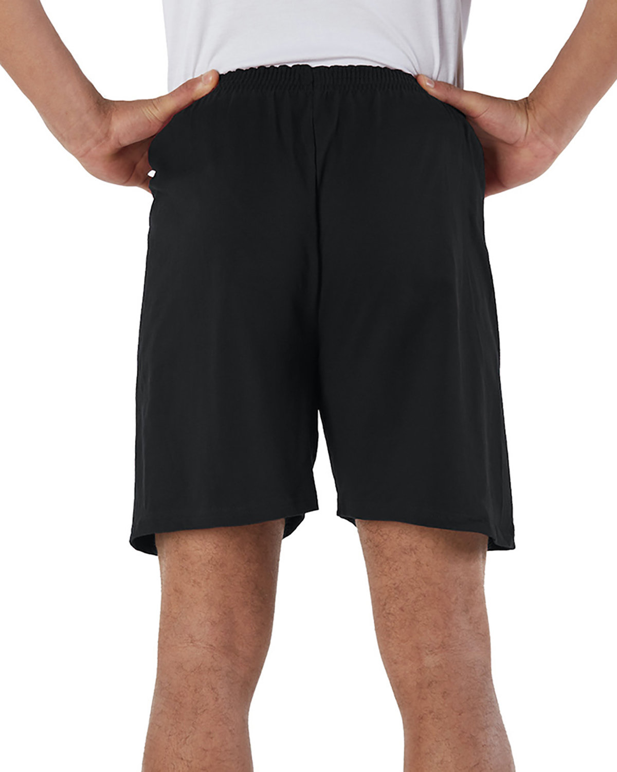 8187 Champion Cotton Jersey 6" Shorts - Back Image