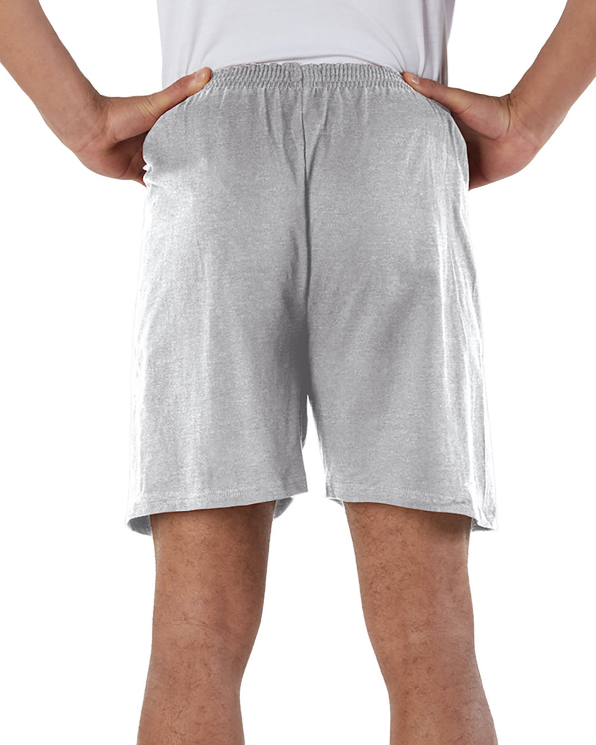 8187 Champion Cotton Jersey 6" Shorts - Back Image