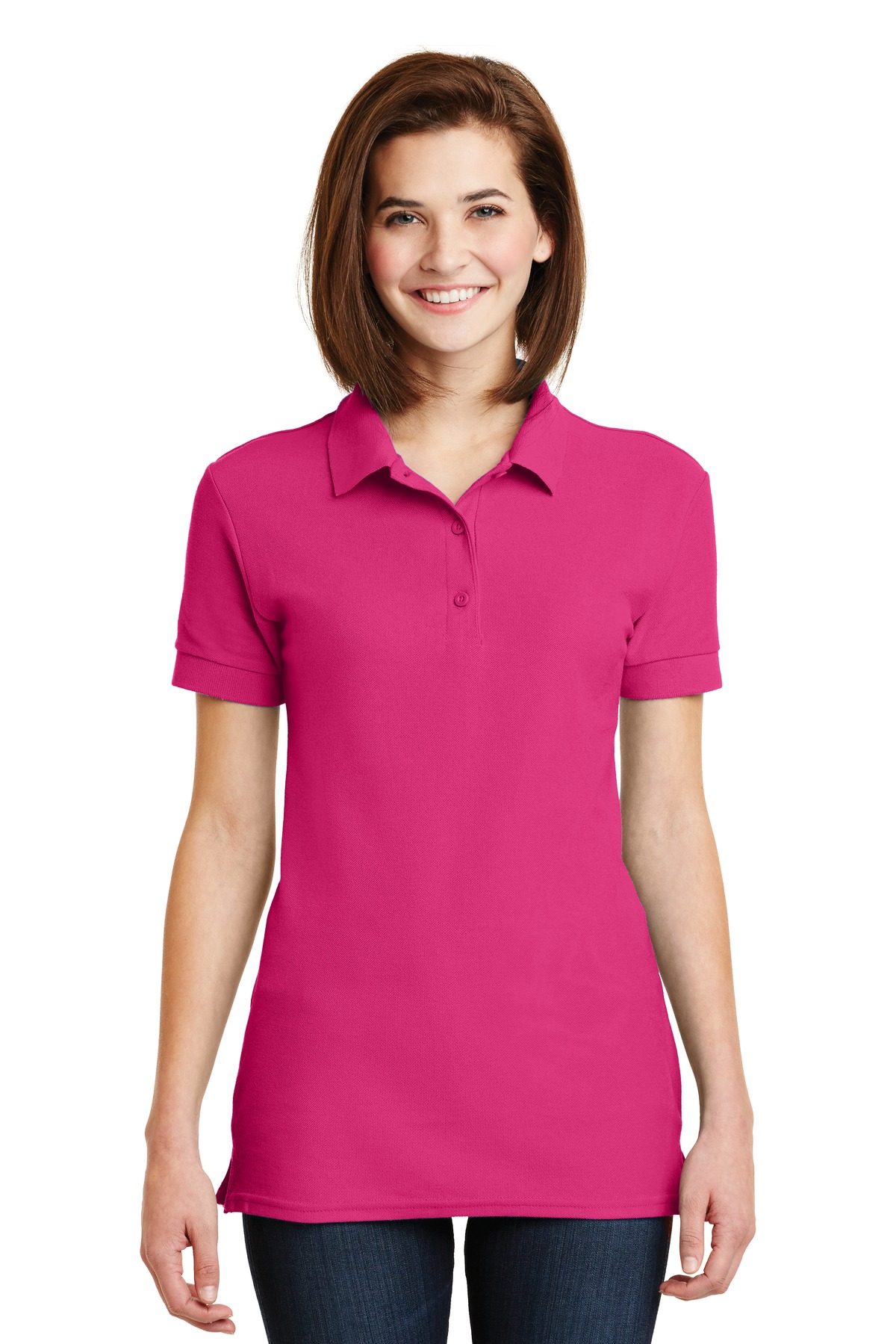 82800L Gildan Premium Cotton Womens Double Piqué Sport Shirt