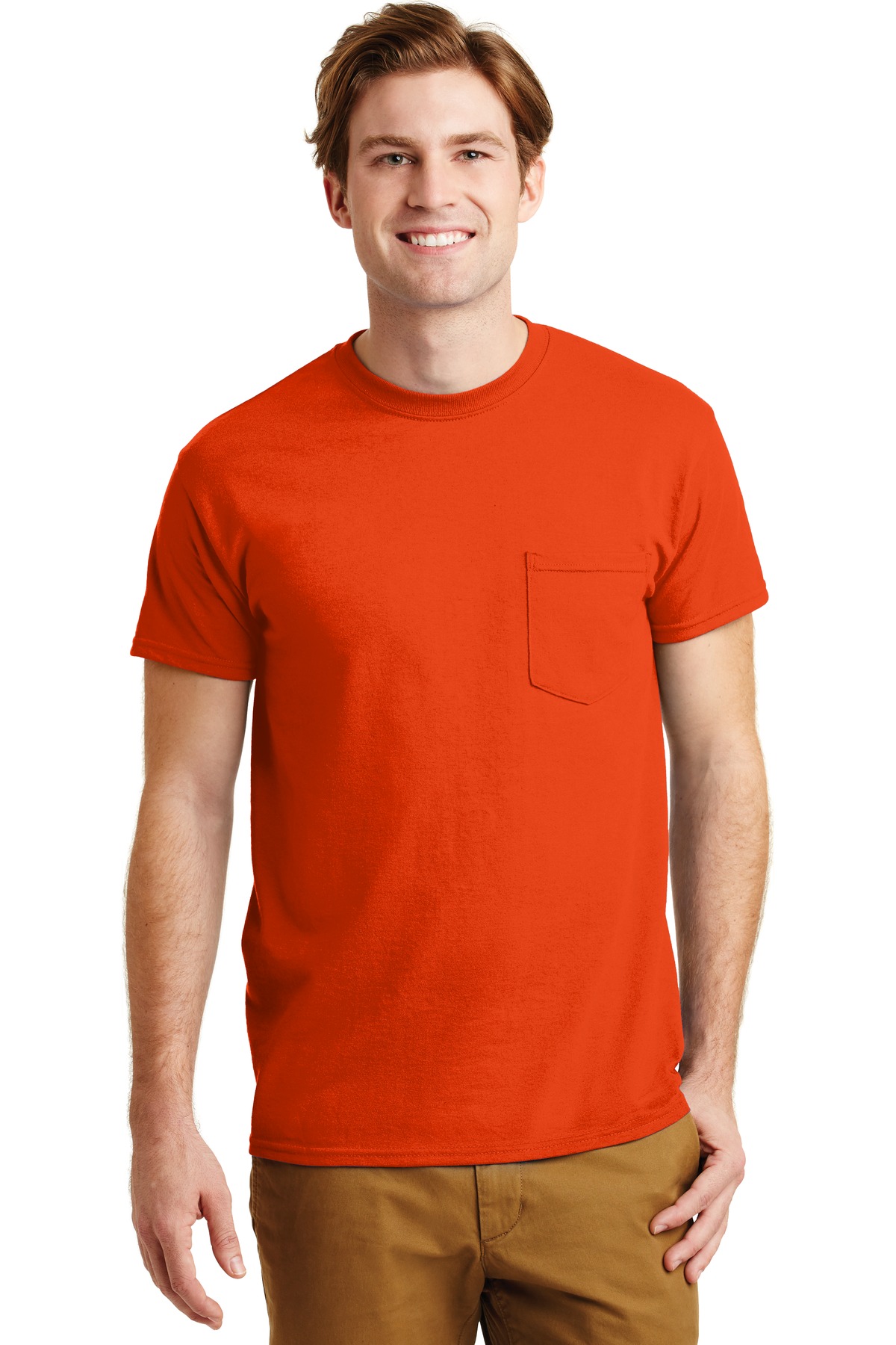 8300 Gildan - DryBlend 50 Cotton/50 Poly Pocket T-Shirt.