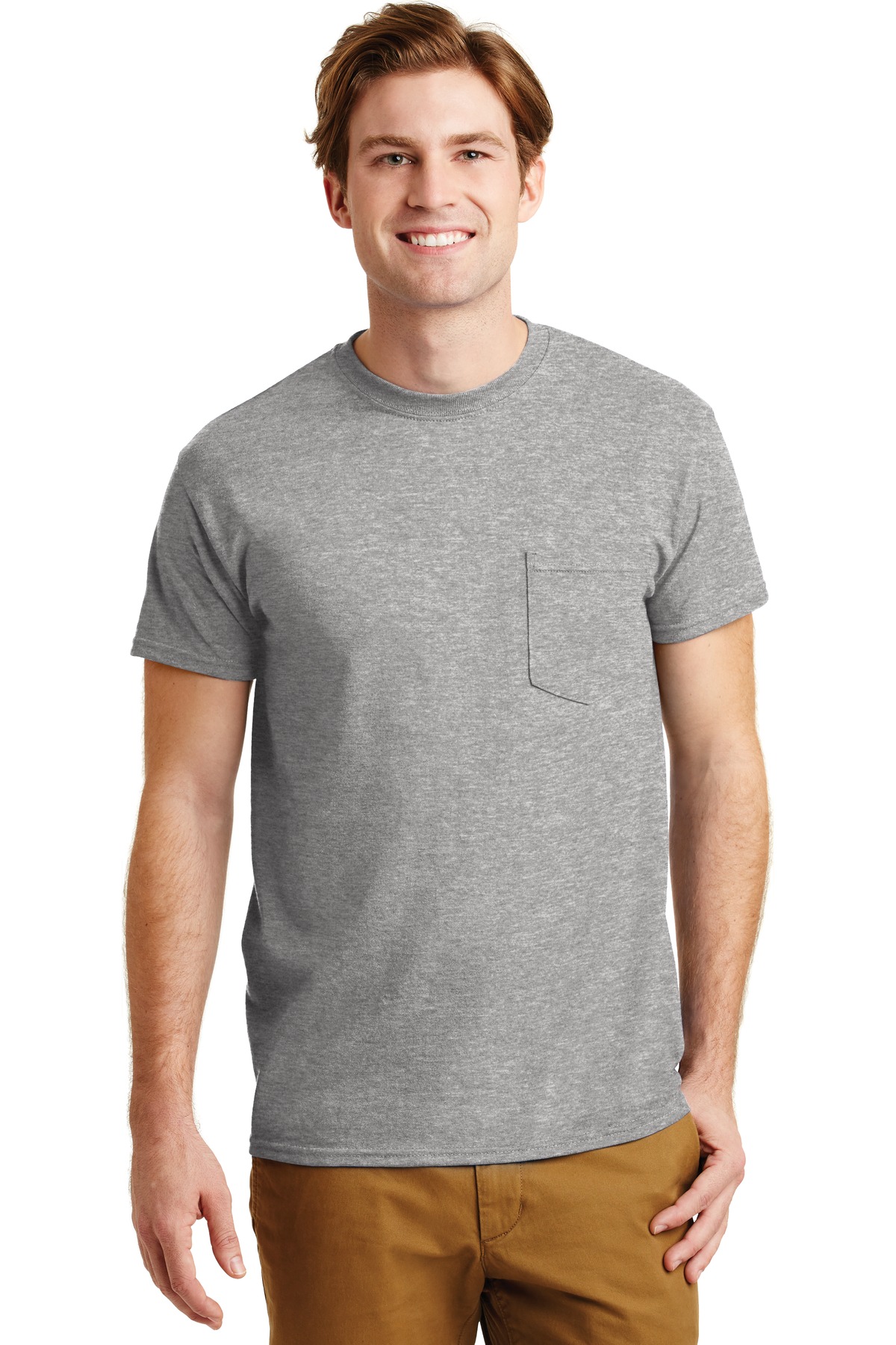 8300 Gildan - DryBlend 50 Cotton/50 Poly Pocket T-Shirt. Zoom Image