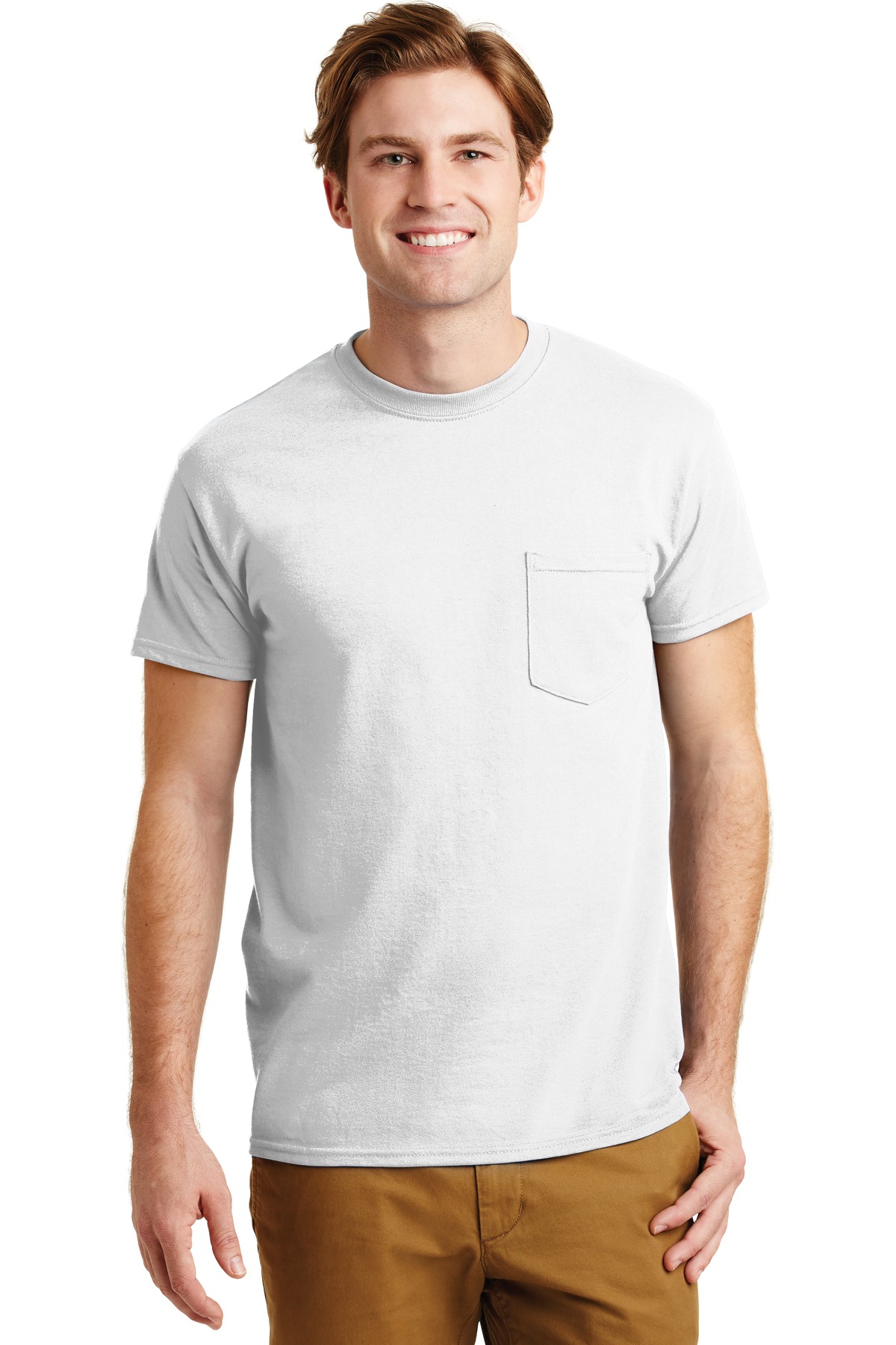 8300 Gildan - DryBlend 50 Cotton/50 Poly Pocket T-Shirt. Zoom Image
