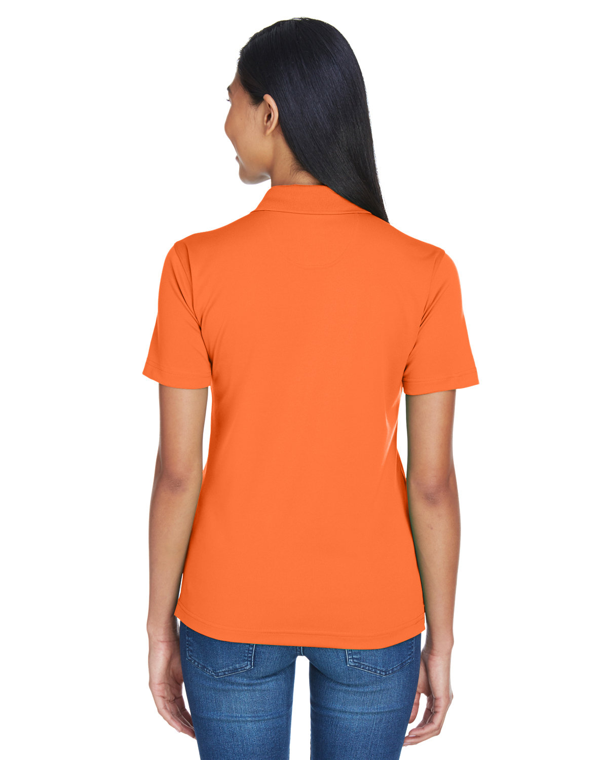 8404 UltraClub Ladies Cool & Dry Sport Polo - Back Image