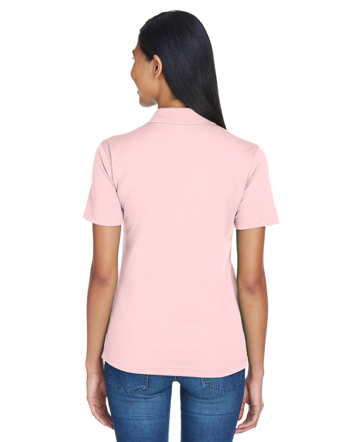 8404 UltraClub Ladies Cool & Dry Sport Polo - Back Image
