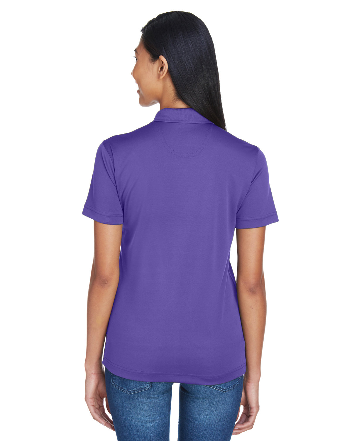 8404 Ultraclub Ladies Cool & Dry Sport Polo - Back Image