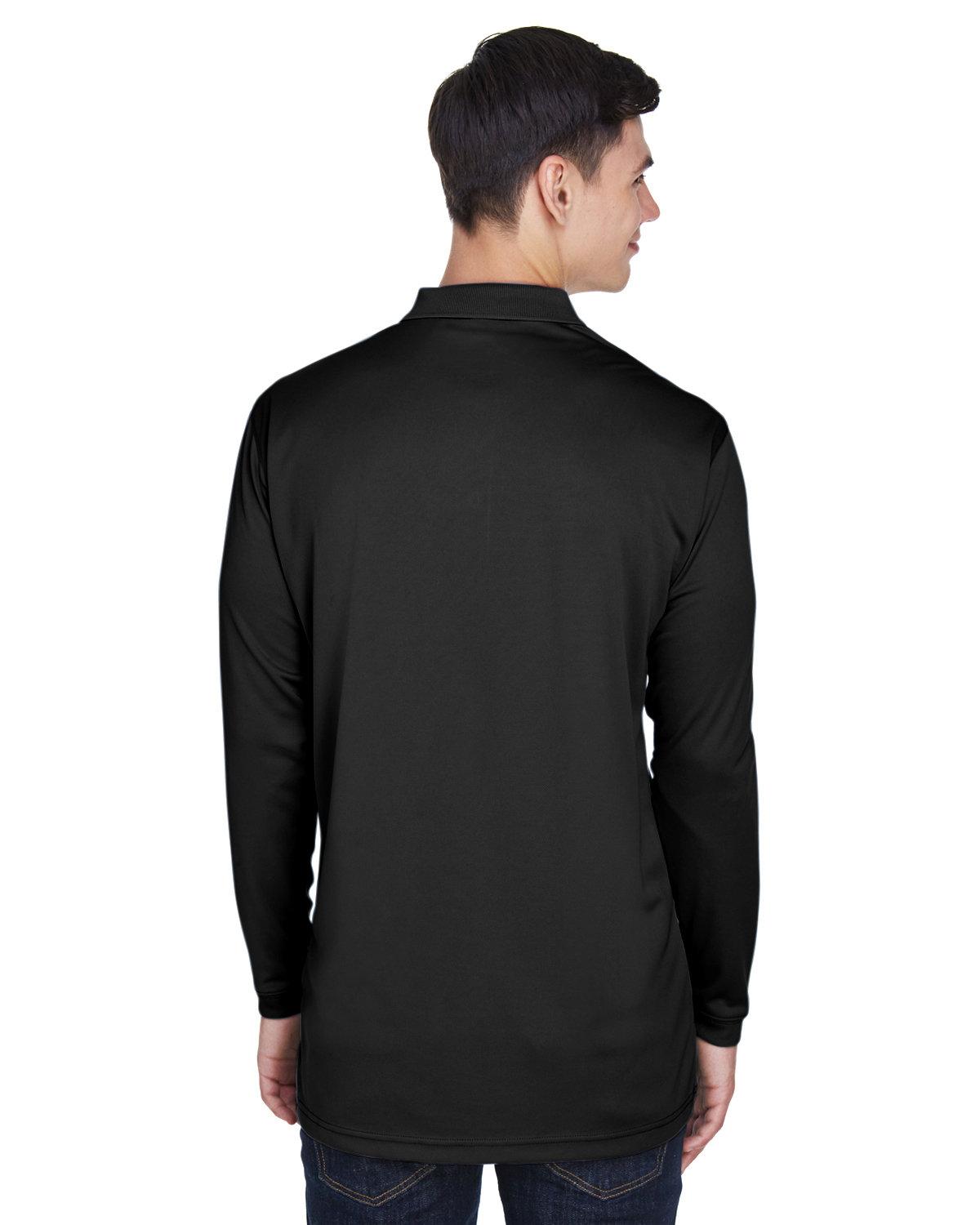 8405LS UltraClub Adult Cool & Dry Sport Long-Sleeve Polo - Back Image