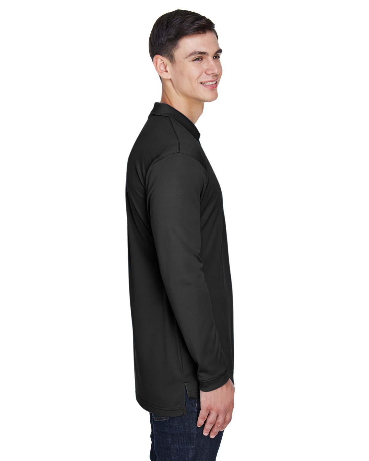 8405LS UltraClub Adult Cool & Dry Sport Long-Sleeve Polo - Siide Image