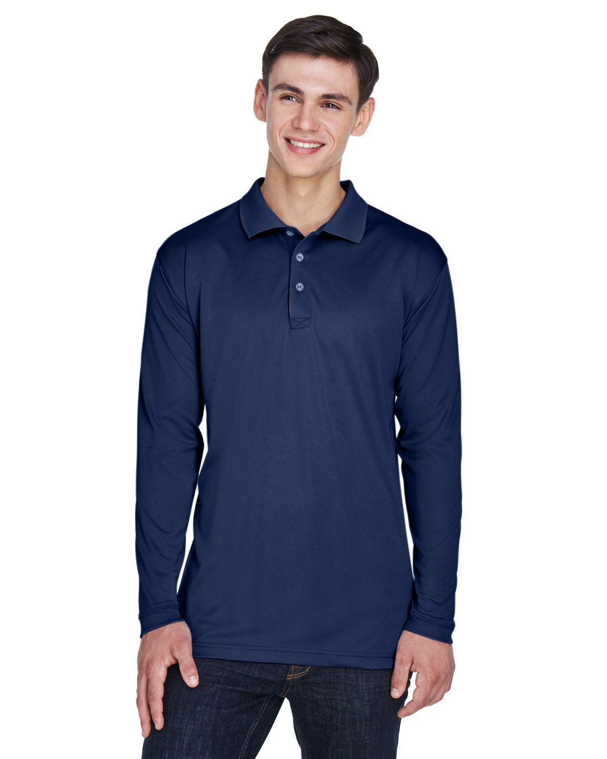 8405LS UltraClub Adult Cool & Dry Sport Long-Sleeve Polo
