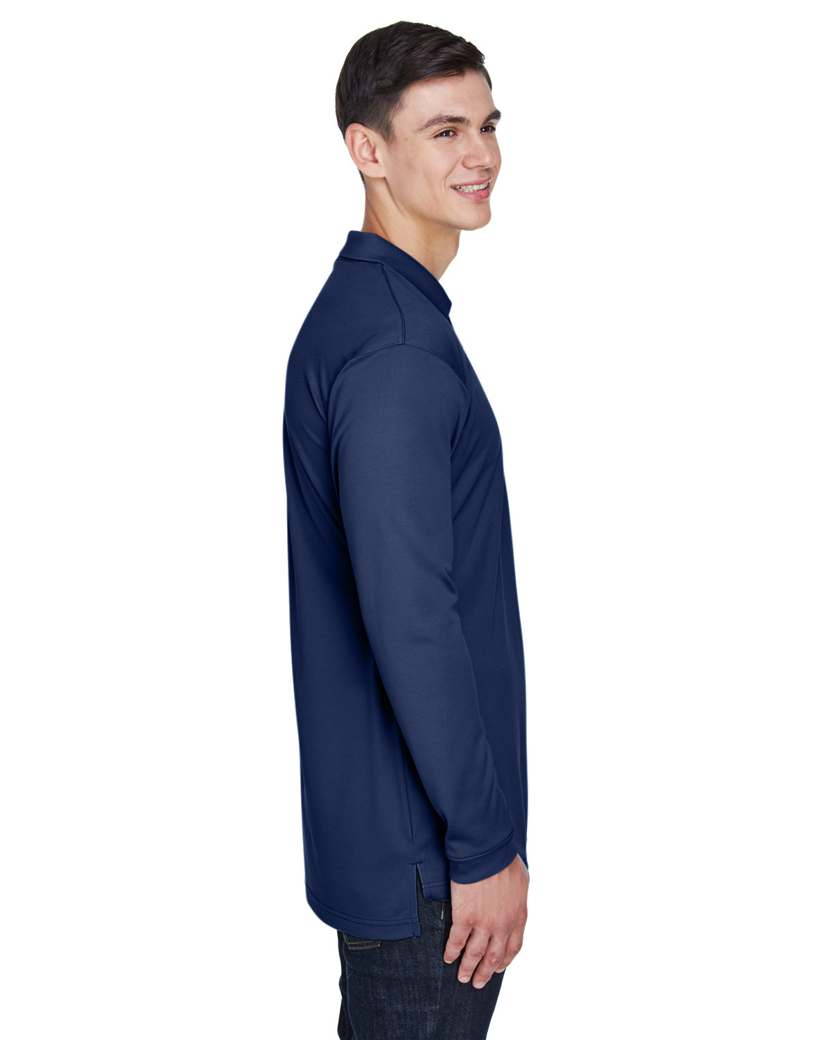 8405LS UltraClub Adult Cool & Dry Sport Long-Sleeve Polo - Siide Image