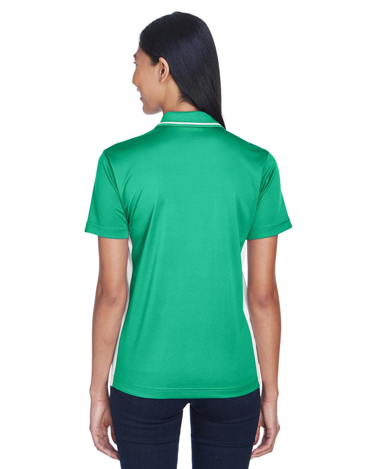 8406L UltraClub Ladies Cool & Dry Sport Two-Tone Polo - Back Image