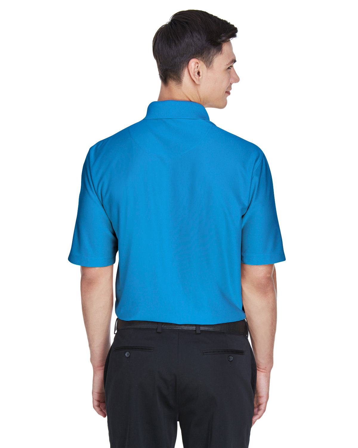 8415 UltraClub Mens Cool & Dry Elite Performance Polo - Back Image