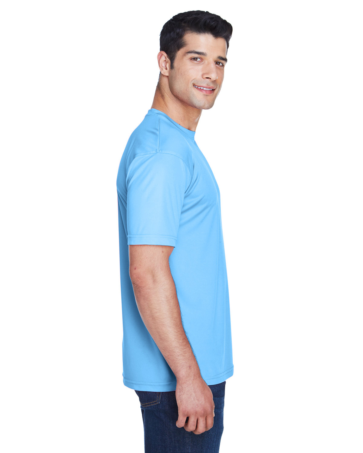 8420 UltraClub Mens Cool & Dry Sport Performance Interlock T-Shirt - Siide Image