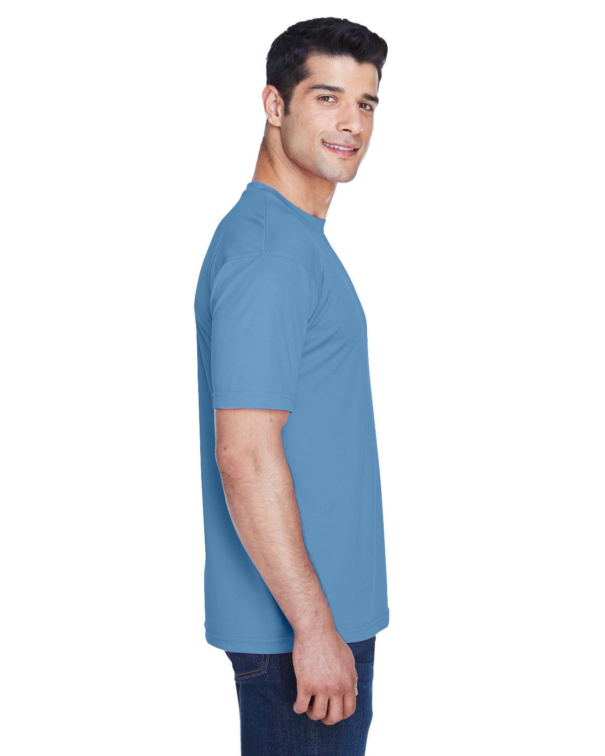 8420 UltraClub Mens Cool & Dry Sport Performance Interlock T-Shirt - Siide Image