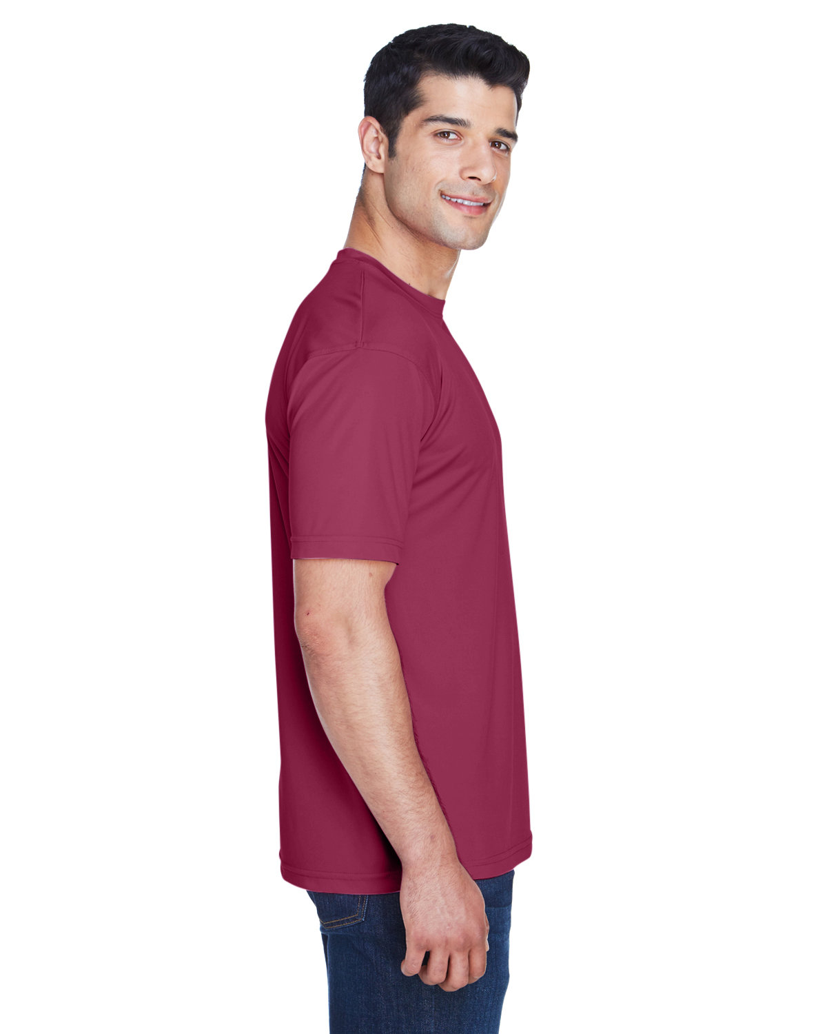 8420 UltraClub Men's Cool & Dry Sport Performance Interlock T-Shirt 8420 UltraClub Men's Cool & Dry Sport Performance Interlock T-Shirt - Siide Image