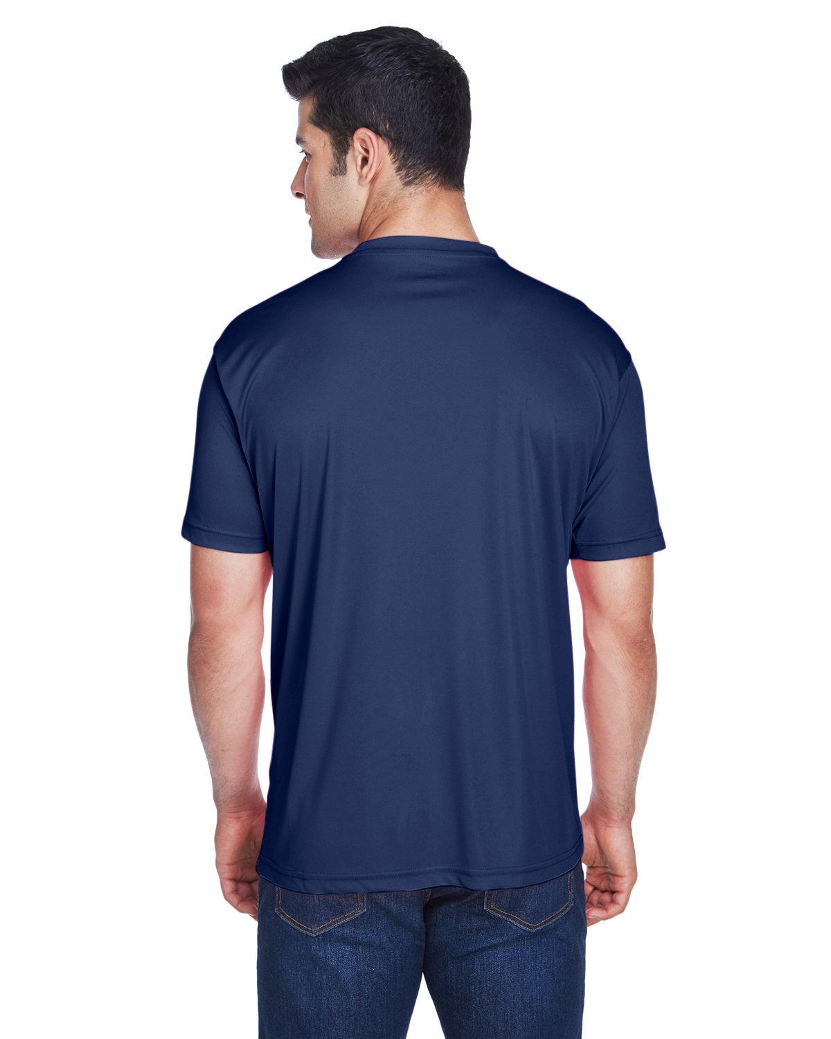 8420 UltraClub Mens Cool & Dry Sport Performance Interlock T-Shirt - Back Image