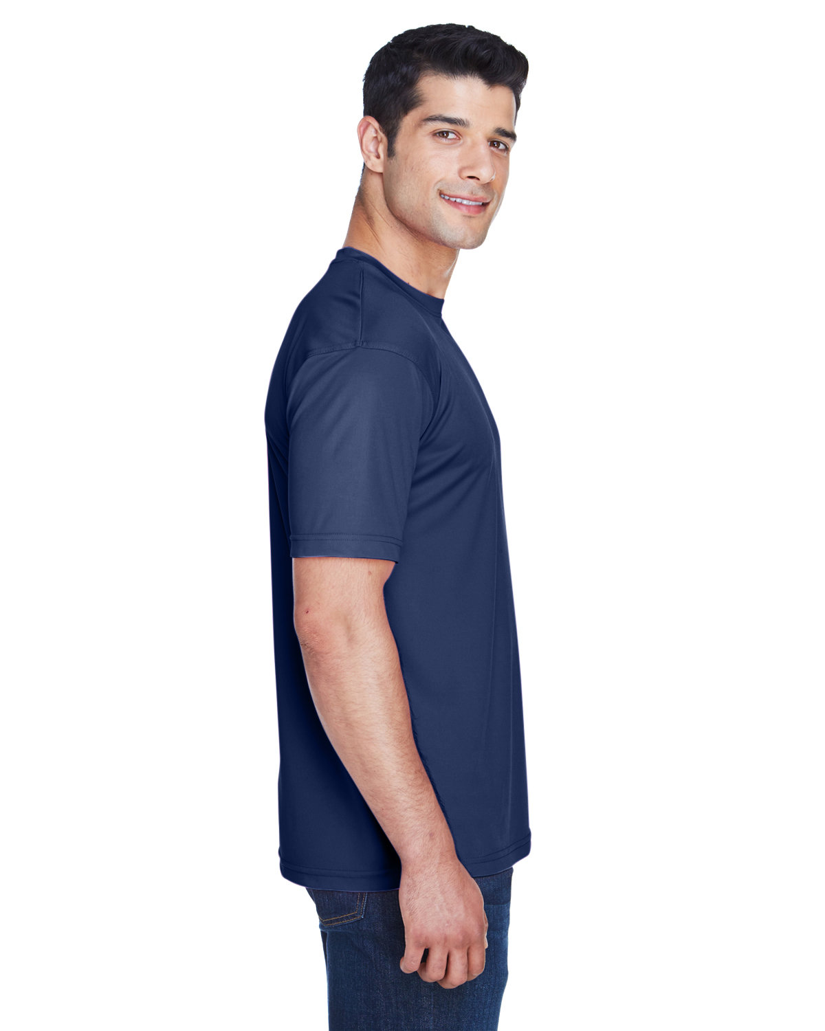 8420 UltraClub Mens Cool & Dry Sport Performance Interlock T-Shirt - Siide Image