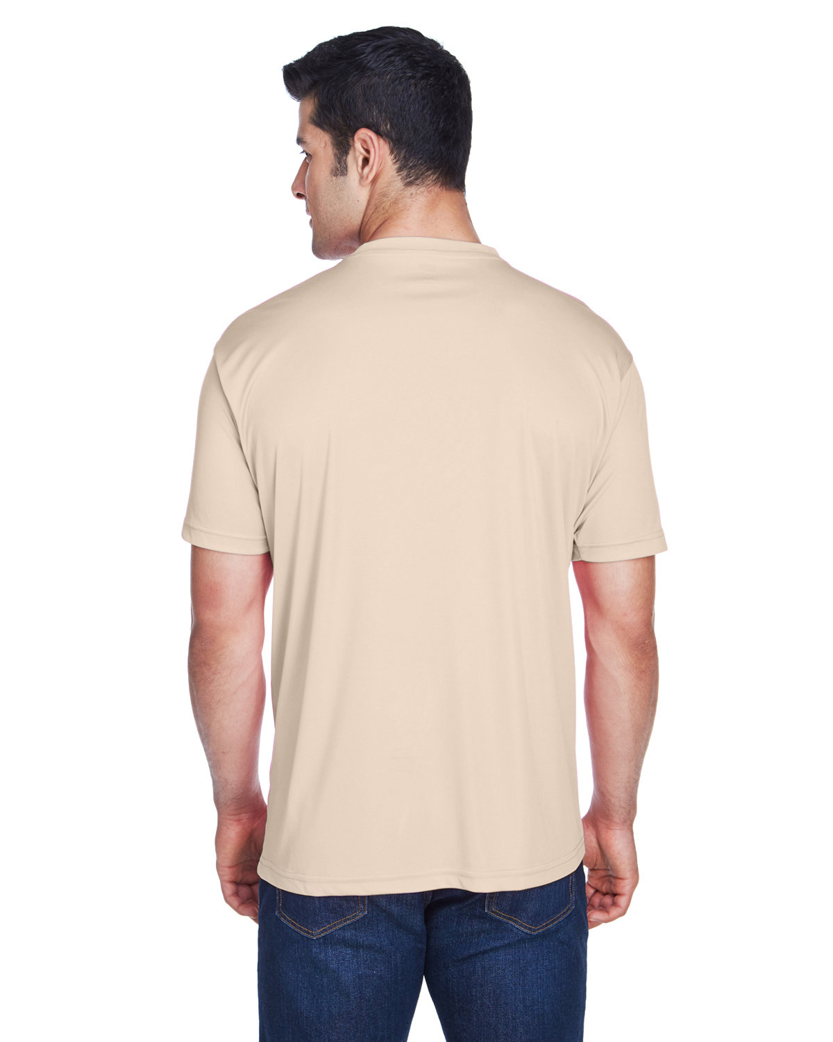 8420 UltraClub Mens Cool & Dry Sport Performance Interlock T-Shirt - Back Image