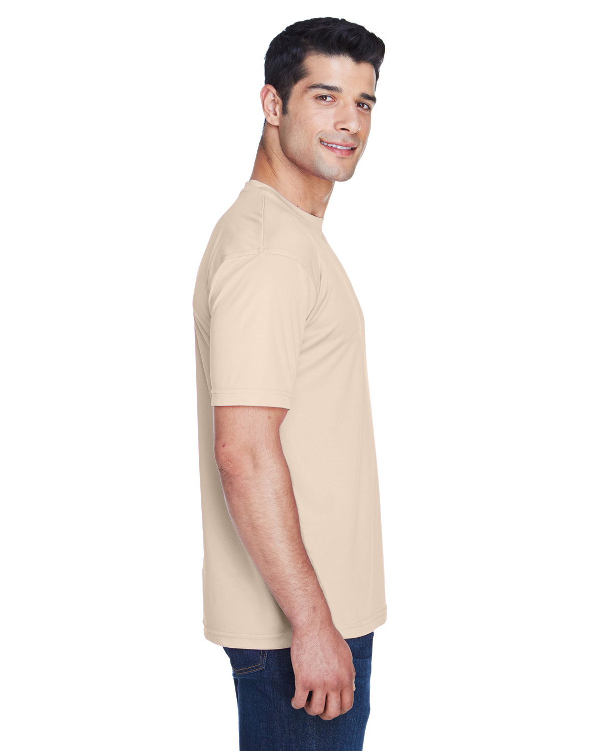 8420 UltraClub Mens Cool & Dry Sport Performance Interlock T-Shirt - Siide Image