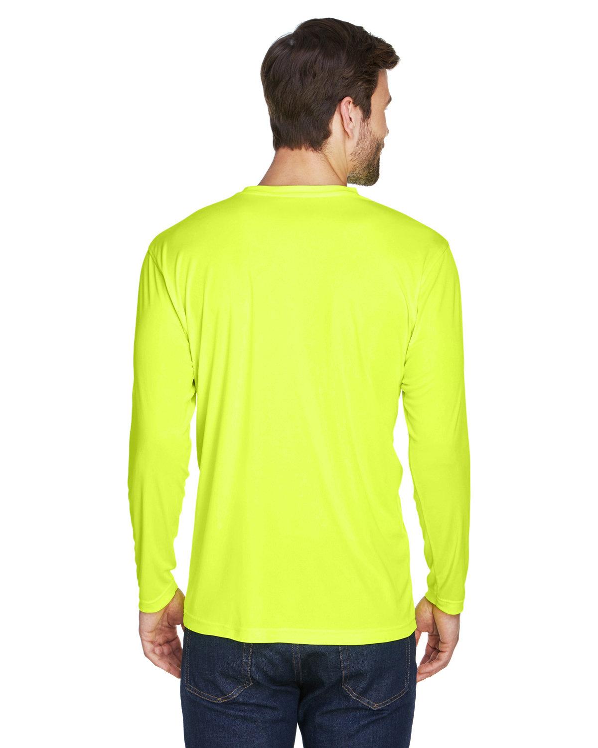 8422 UltraClub Adult Cool & Dry Sport Long-Sleeve Performance Interlock T-Shirt 8422 UltraClub Adult Cool & Dry Sport Long-Sleeve Performance Interlock T-Shirt - Back Image