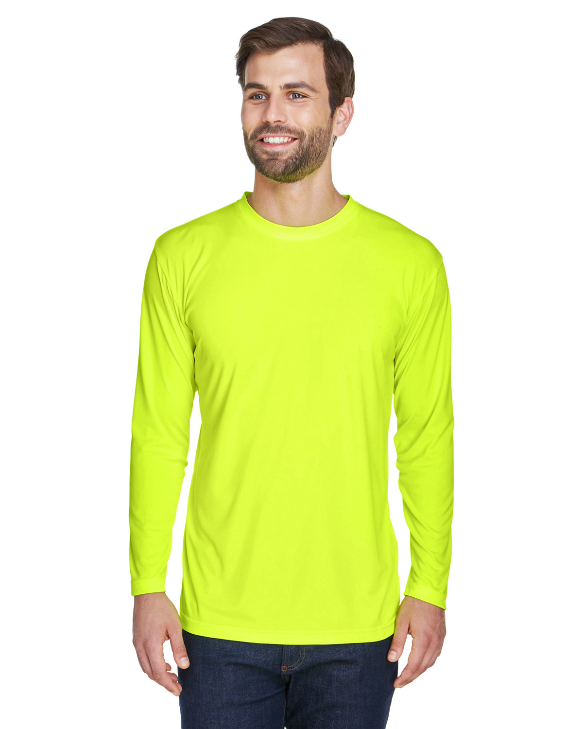 8422 UltraClub Adult Cool & Dry Sport Long-Sleeve Performance Interlock T-Shirt 8422 UltraClub Adult Cool & Dry Sport Long-Sleeve Performance Interlock T-Shirt