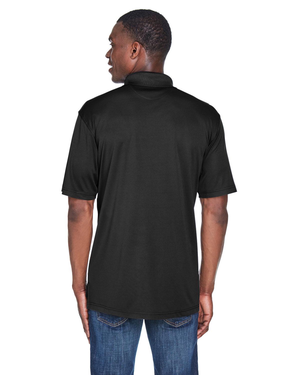 8425 UltraClub Mens Cool & Dry Sport Performance Interlock Polo - Back Image
