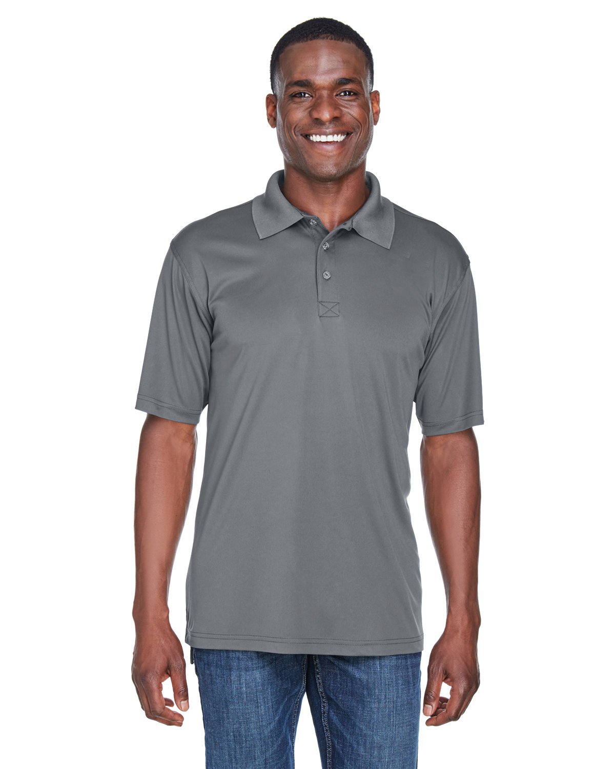 8425 UltraClub Mens Cool & Dry Sport Performance Interlock Polo