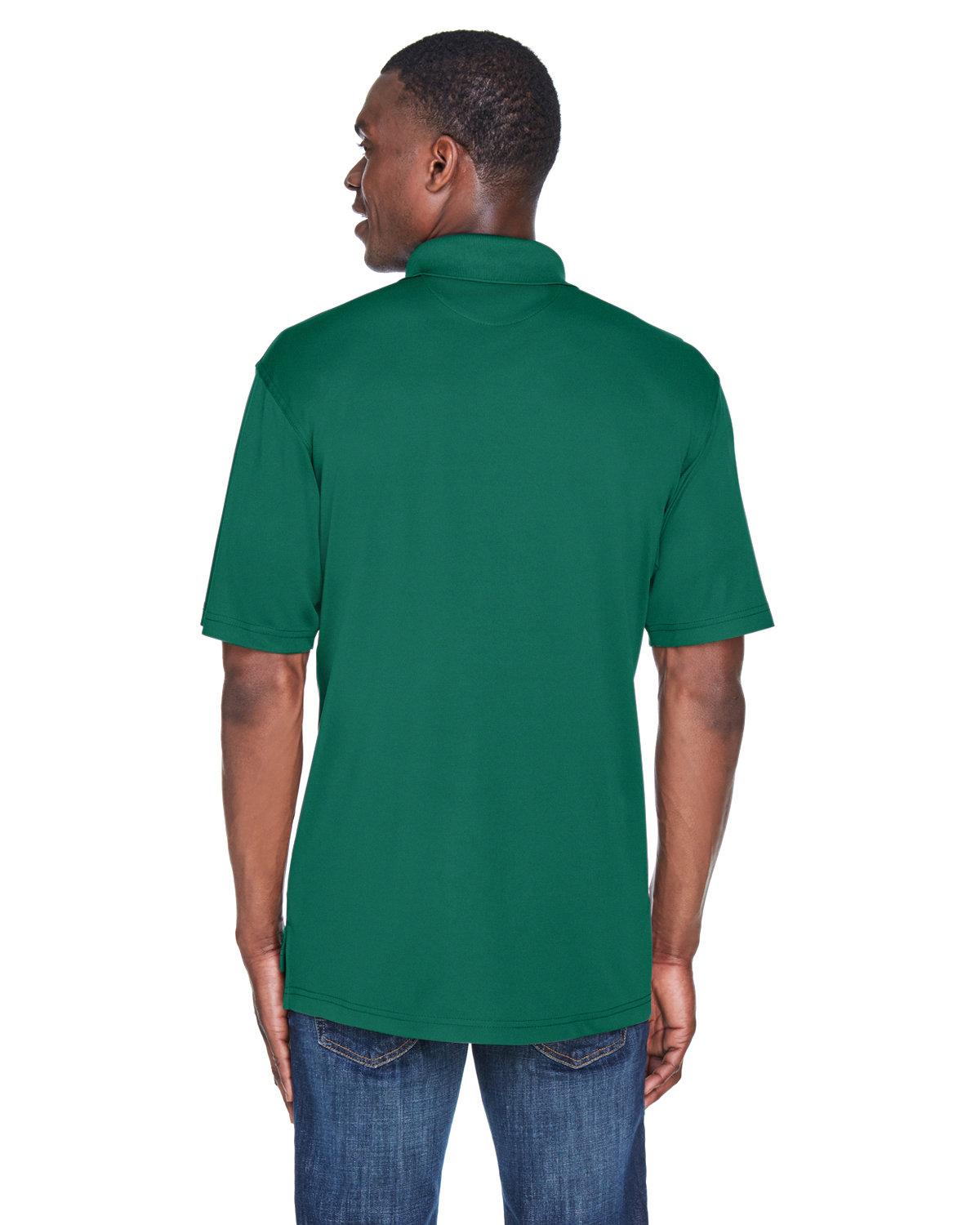 8425 UltraClub Mens Cool & Dry Sport Performance Interlock Polo - Back Image