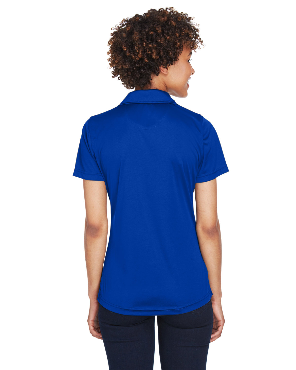8425L UltraClub Ladies Cool & Dry Sport Performance Interlock Polo - Back Image