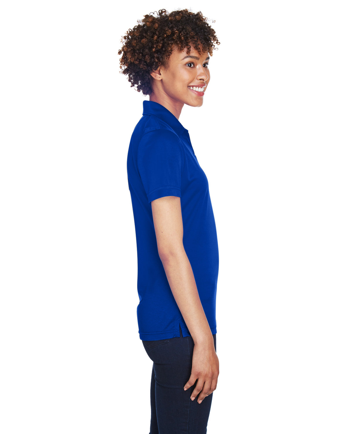 8425L UltraClub Ladies Cool & Dry Sport Performance Interlock Polo - Siide Image