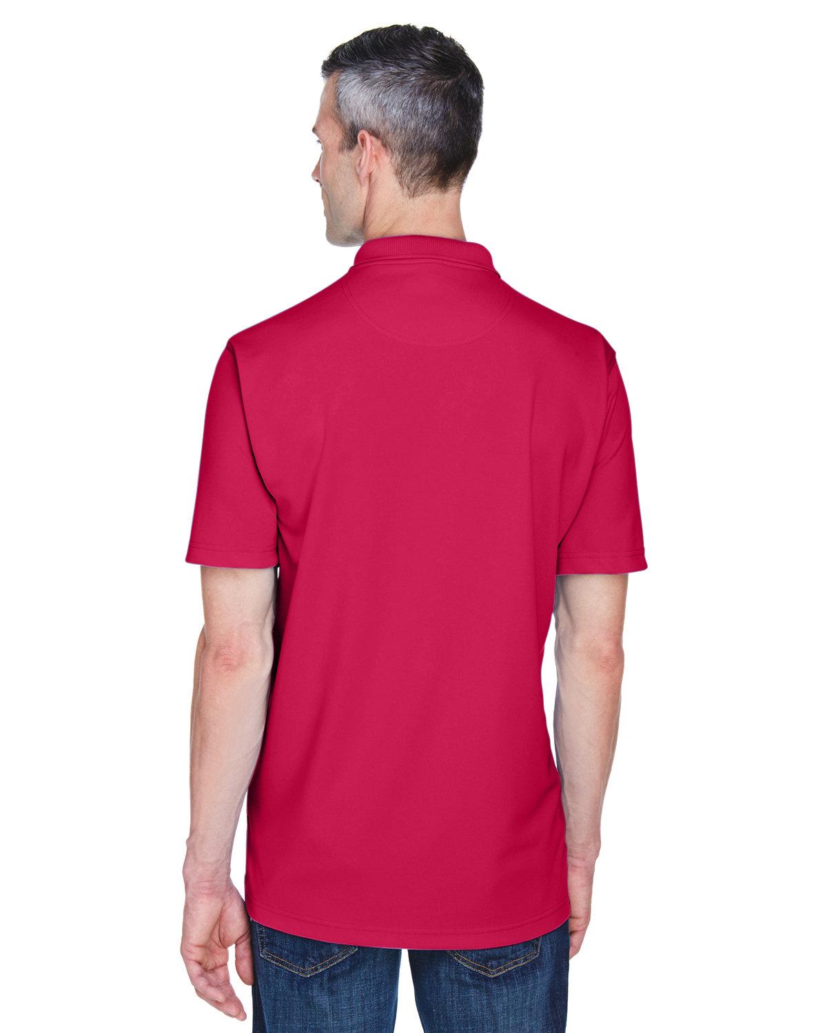 8445 UltraClub Mens Cool & Dry Stain-Release Performance Polo 8445 UltraClub Mens Cool & Dry Stain-Release Performance Polo - Back Image