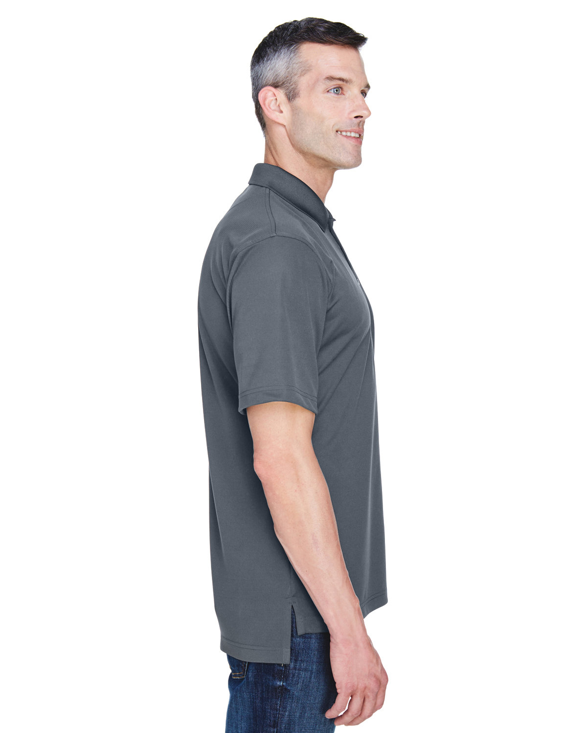 8445 UltraClub Mens Cool & Dry Stain-Release Performance Polo - Siide Image