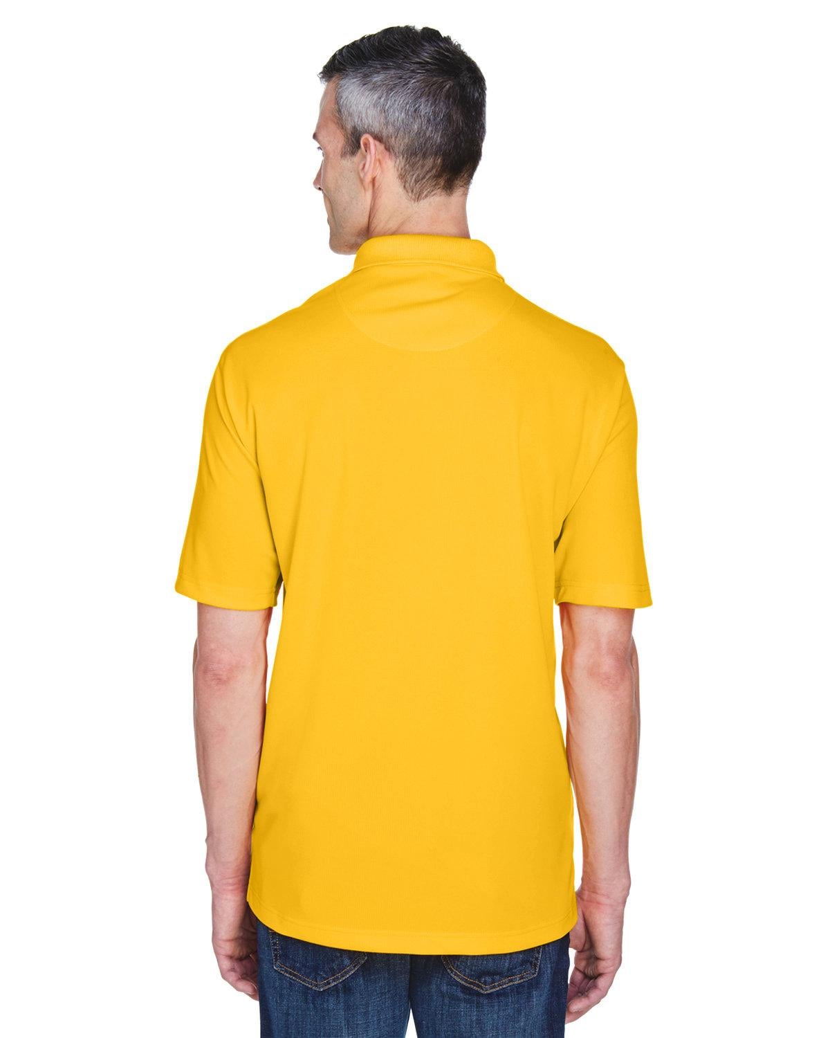 8445 UltraClub Mens Cool & Dry Stain-Release Performance Polo - Back Image