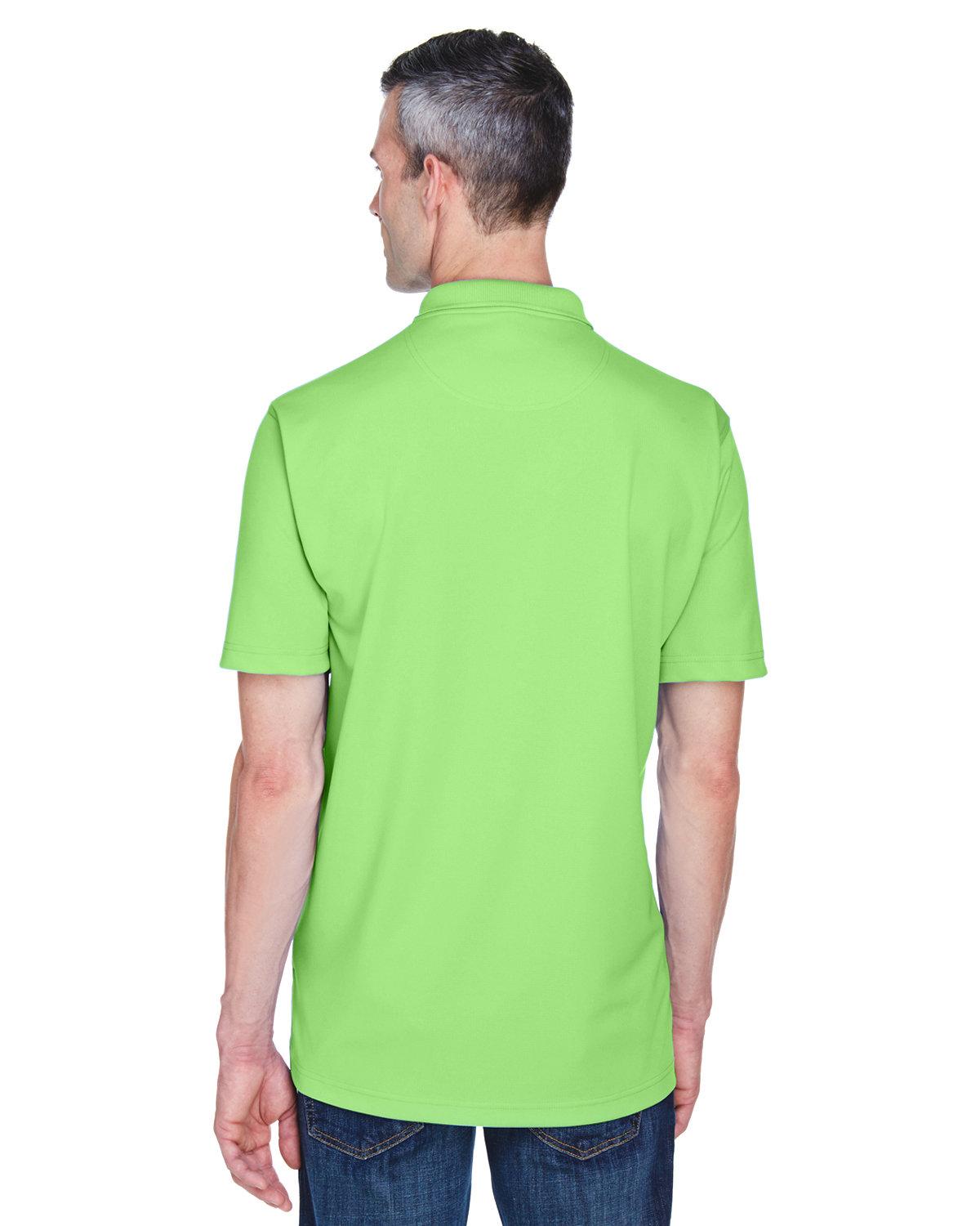 8445 UltraClub Mens Cool & Dry Stain-Release Performance Polo - Back Image
