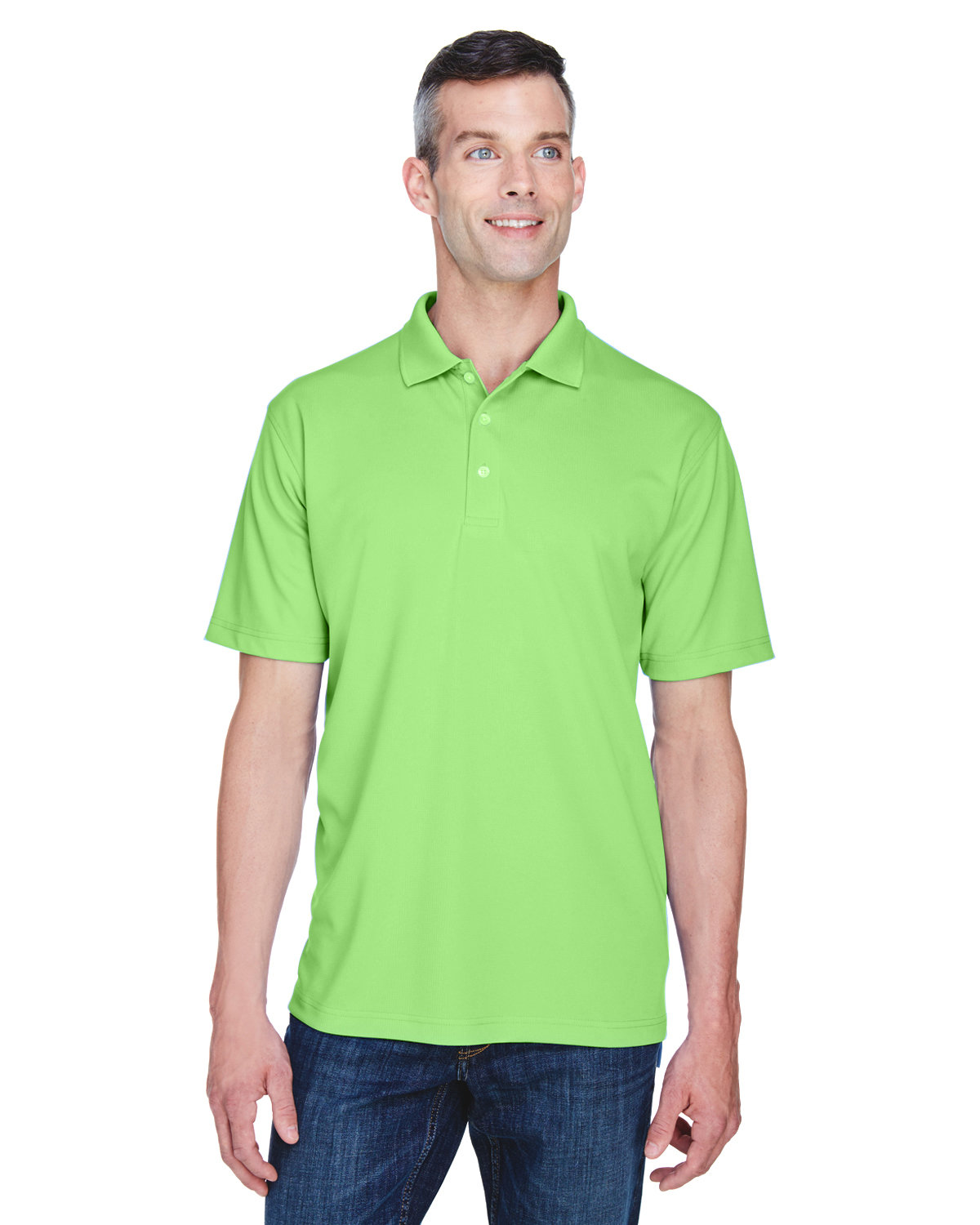 8445 UltraClub Mens Cool & Dry Stain-Release Performance Polo